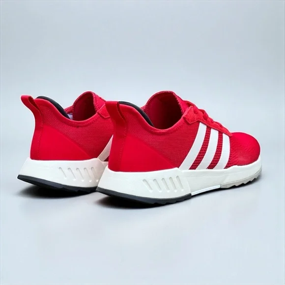 Adidas Men’s Sneakers – Size 12 Red Classic 3-Stripes Lightweight & Comfortable - Picture 2 of 9